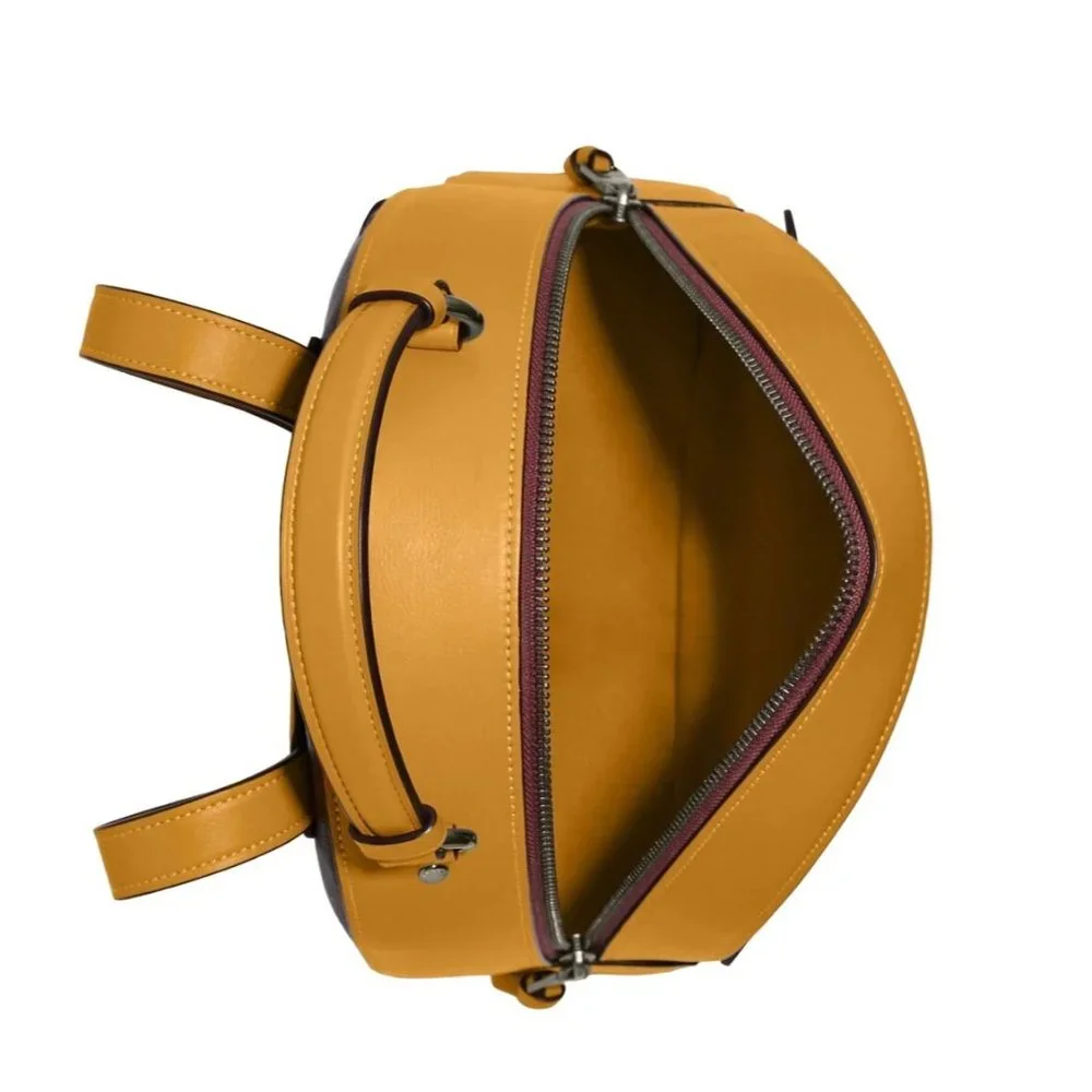 NEW Coach Jordyn Varsity Backpack Brown Buttercup Signature Coated Canvas CB871 - Picture 6 of 7